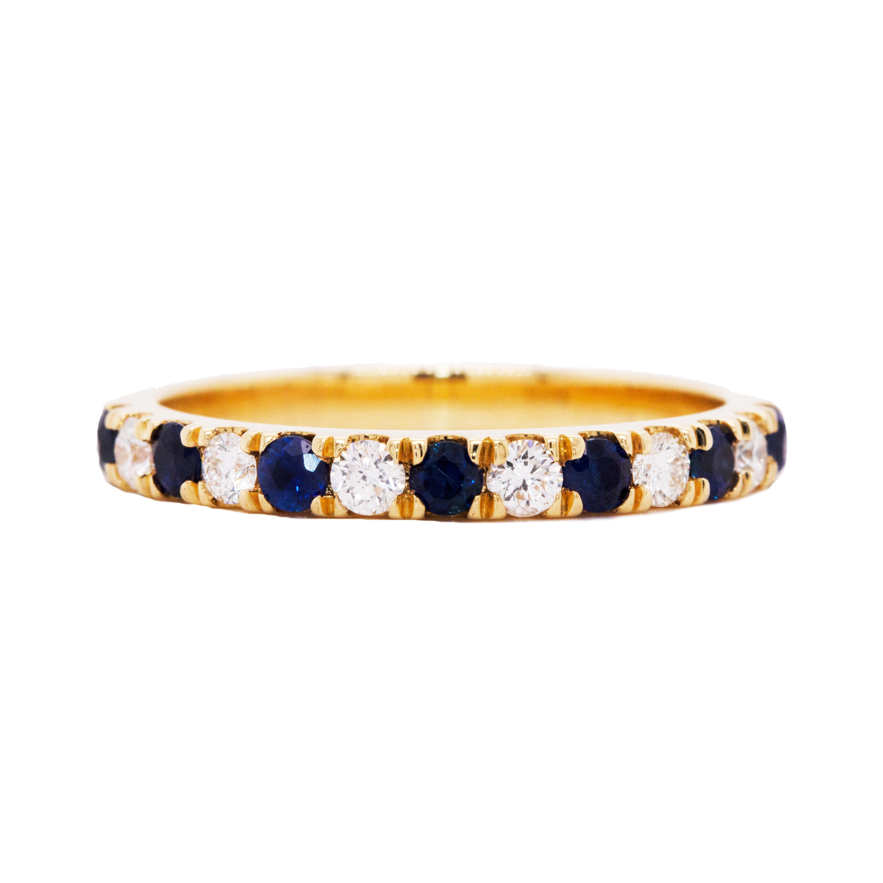 Sapphire Diamond Wedding Ring