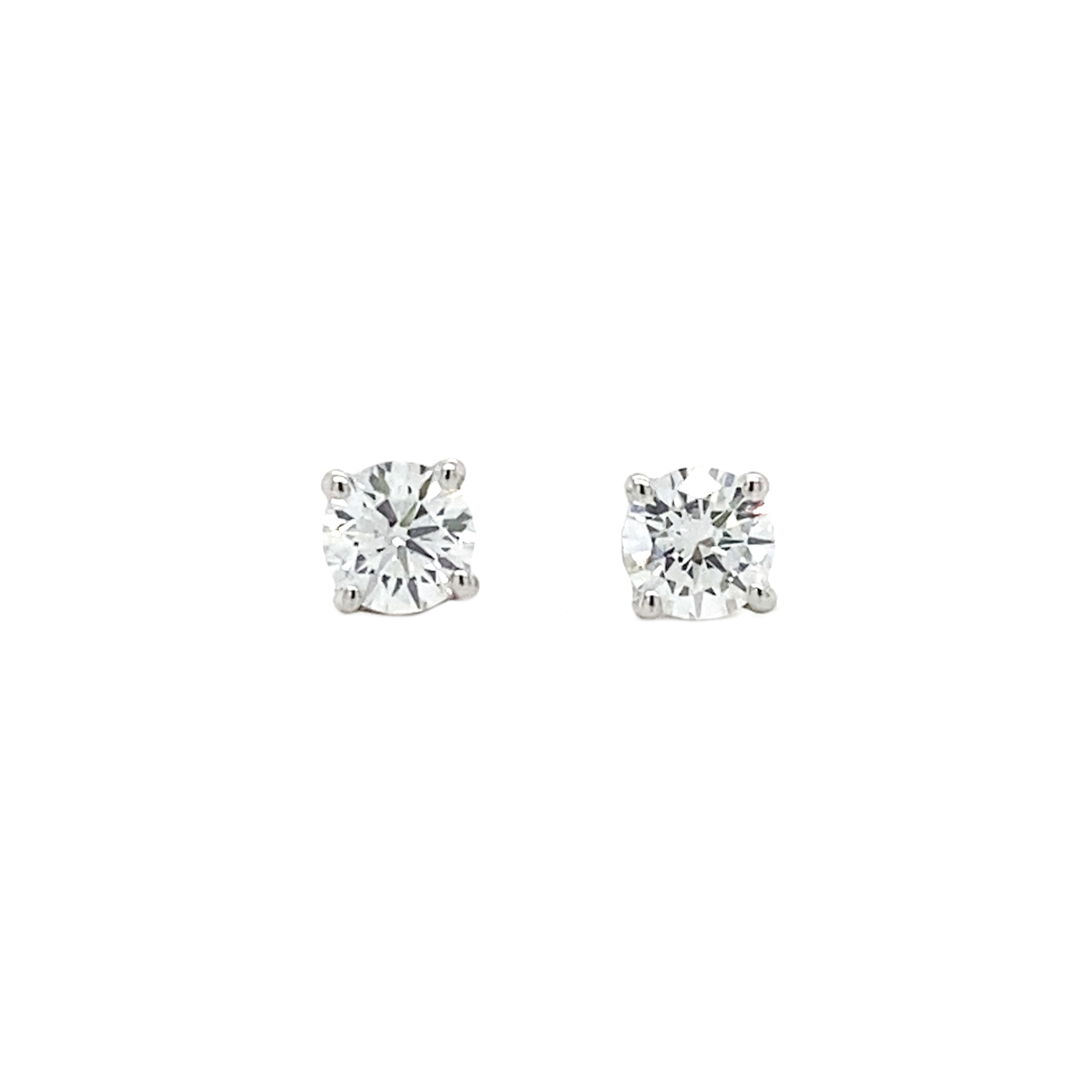 0.42 CT Lab Grown Diamond Solitaire Earrings