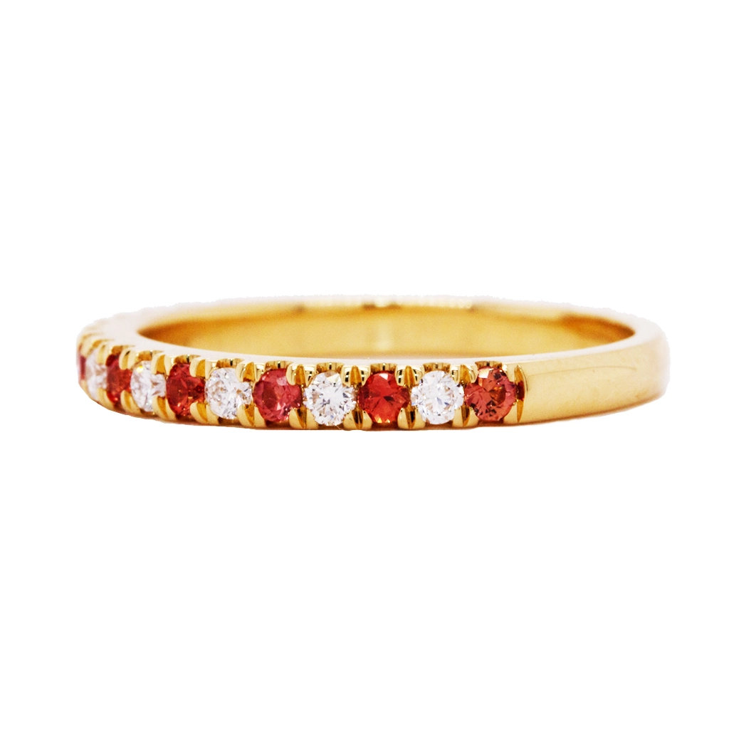 Citrine Diamond Wedding Ring
