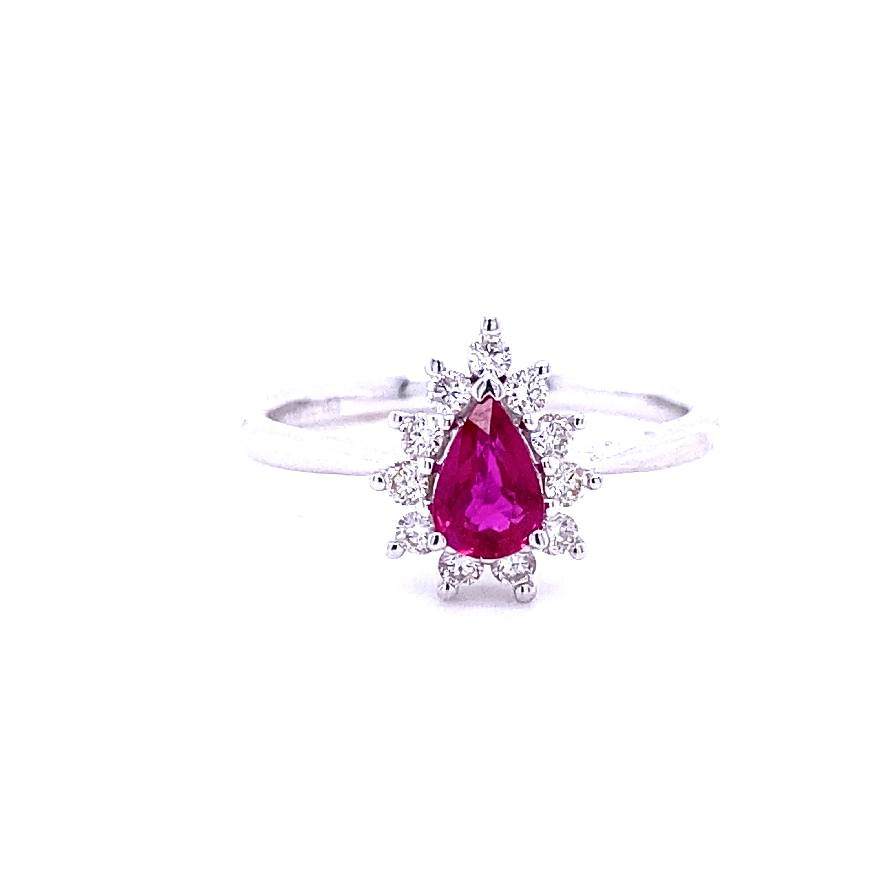 Ruby Gemstone with Pure Silver Ring Buy online