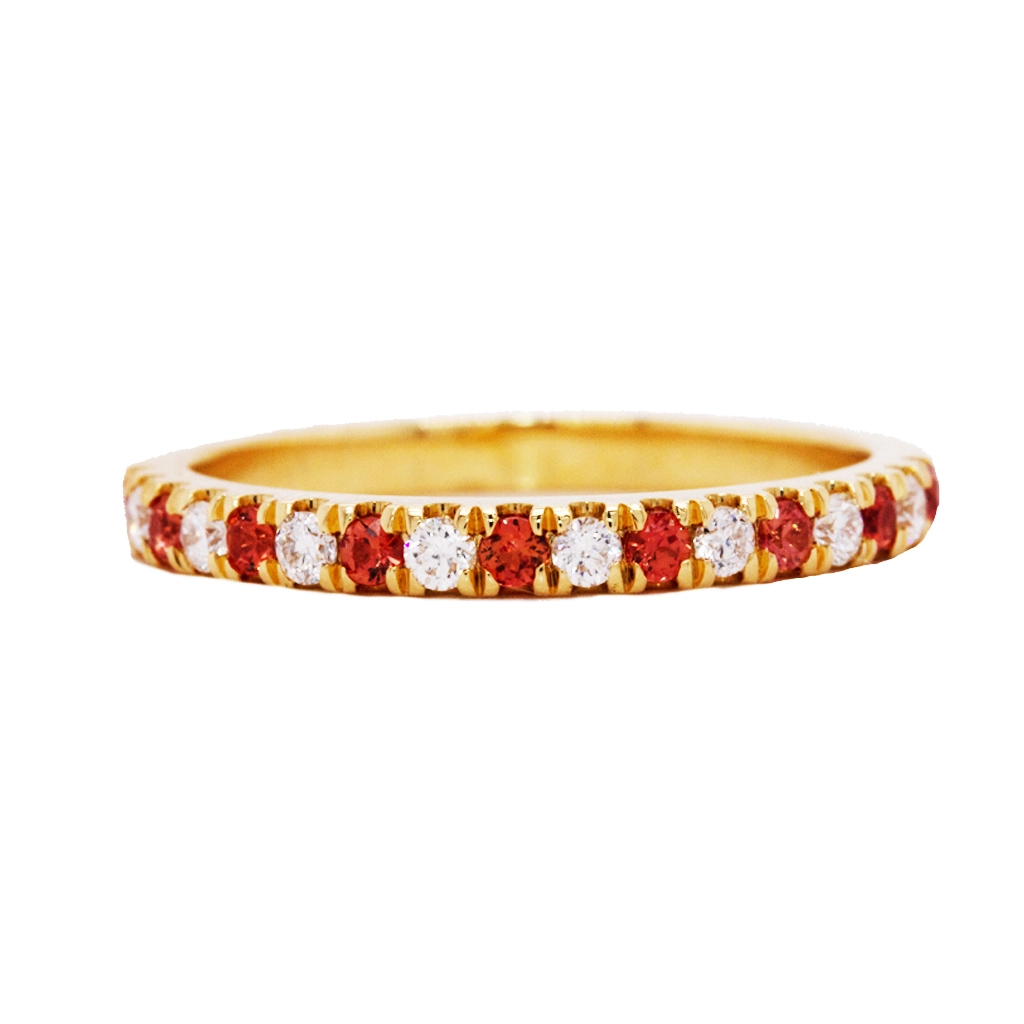 Citrine Diamond Wedding Ring