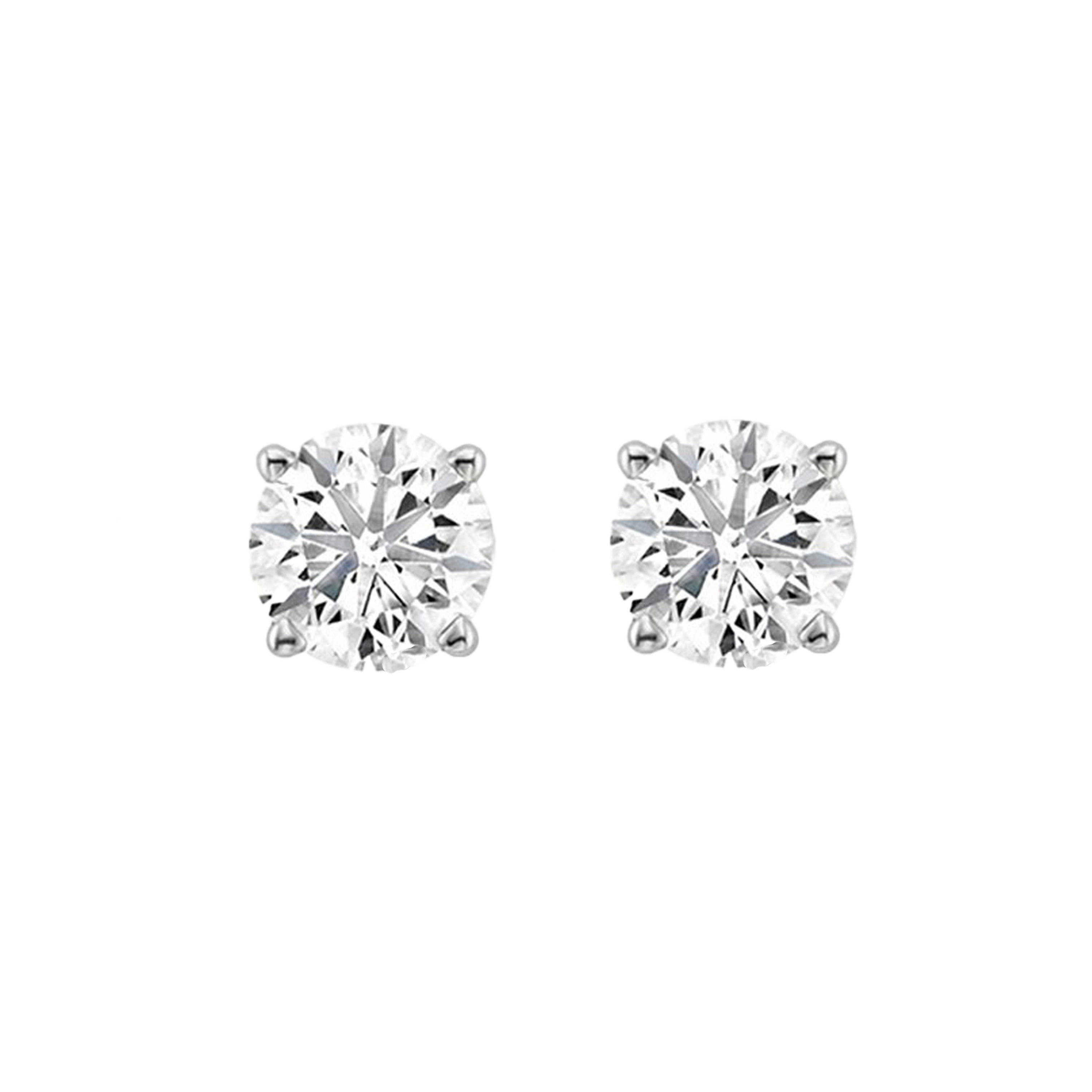 0.50 CT Lab Grown Diamonds Solitaire Earrings