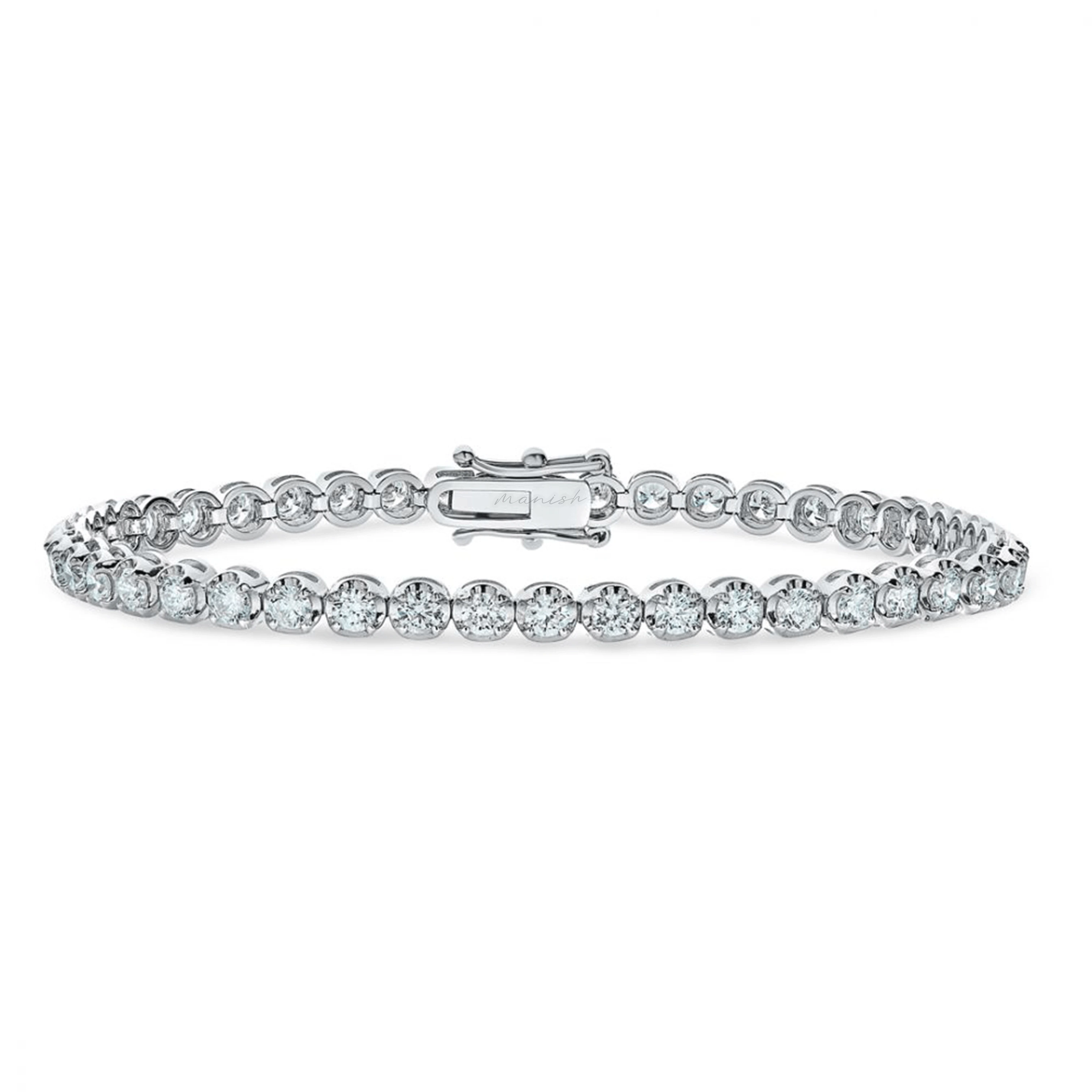 6.29 ct, 8.84 gms Lab Grown Diamond Tennis Bracelet