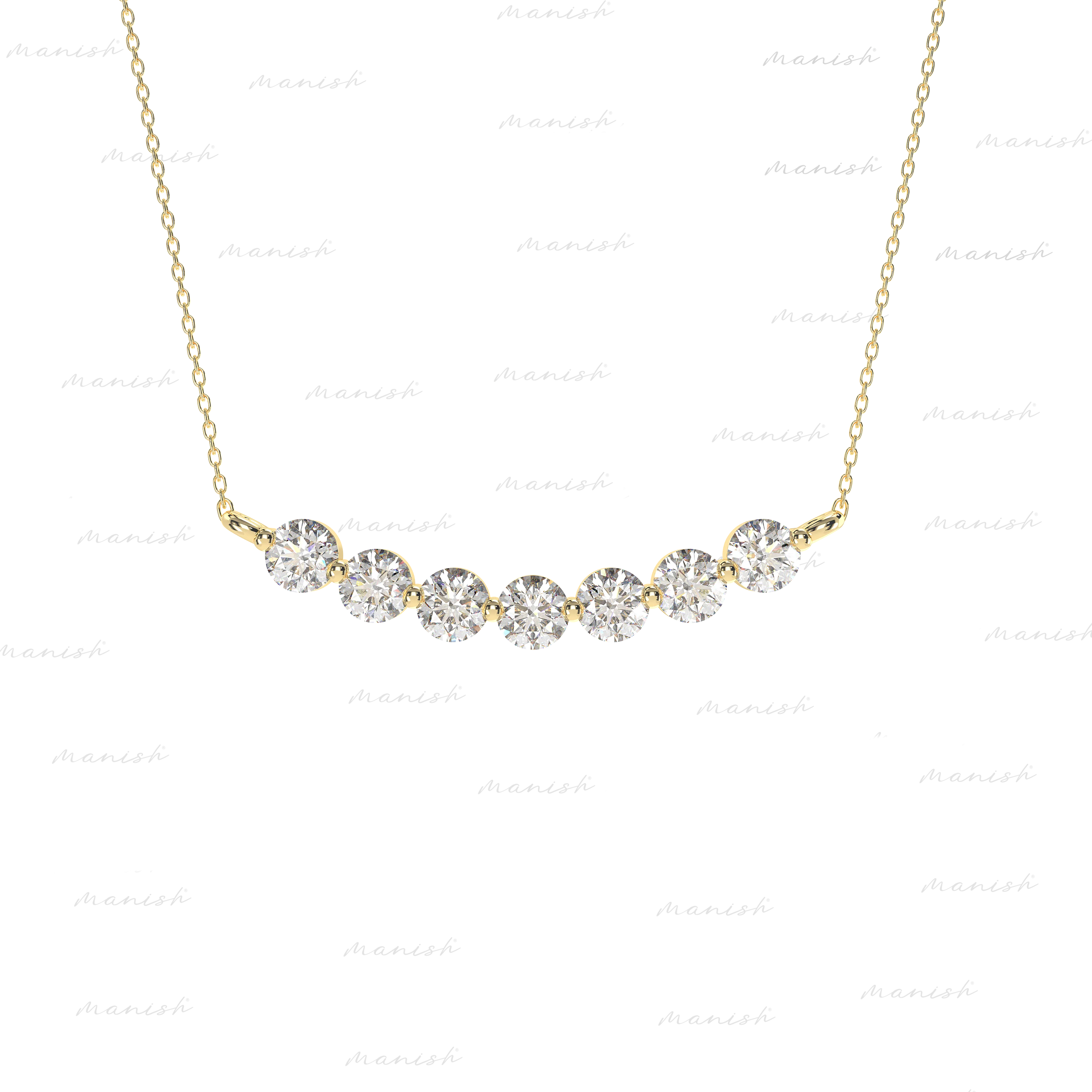 Diamond Bar Necklace