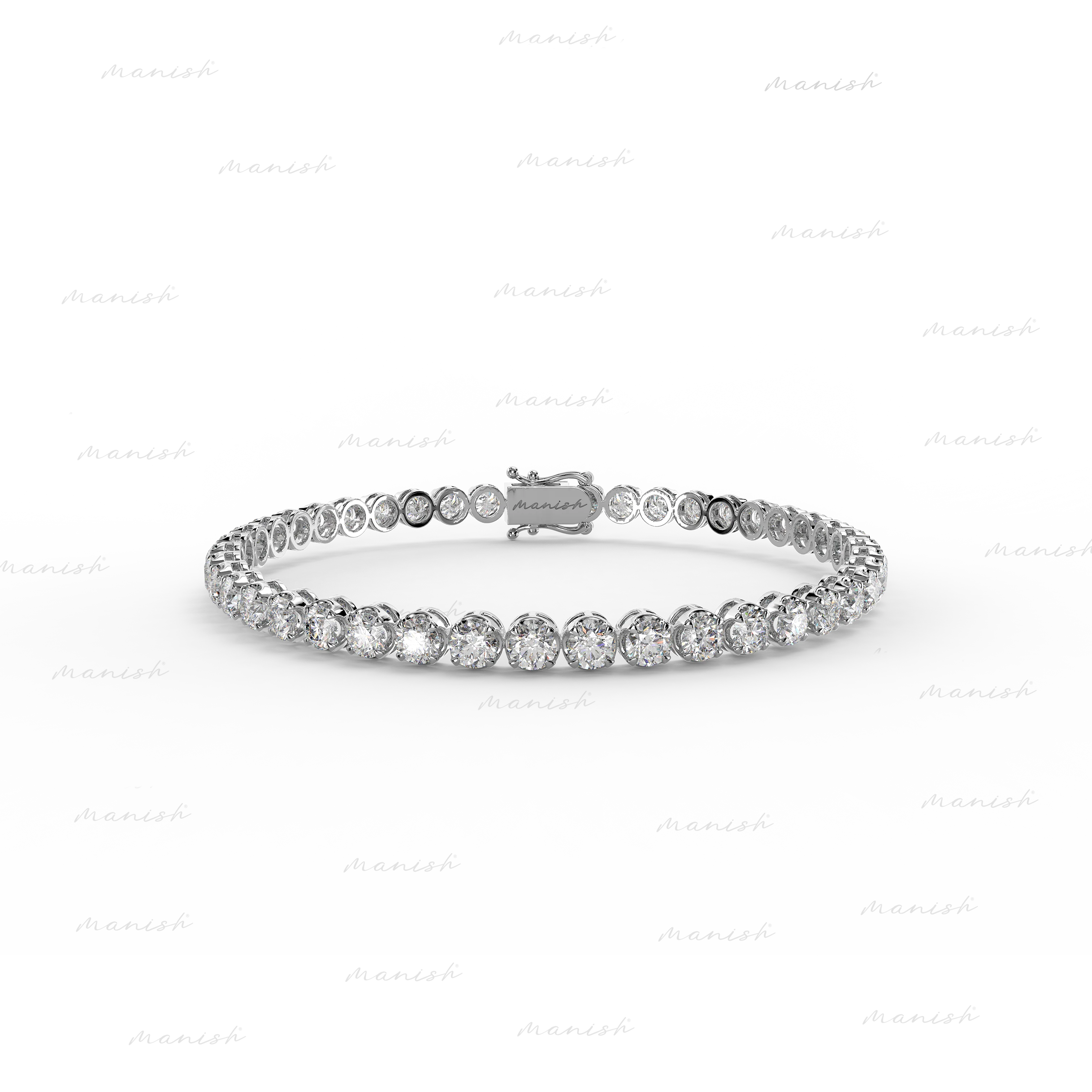 6.32 ct, 8.7 gms Lab Grown Diamond Tennis Bracelet