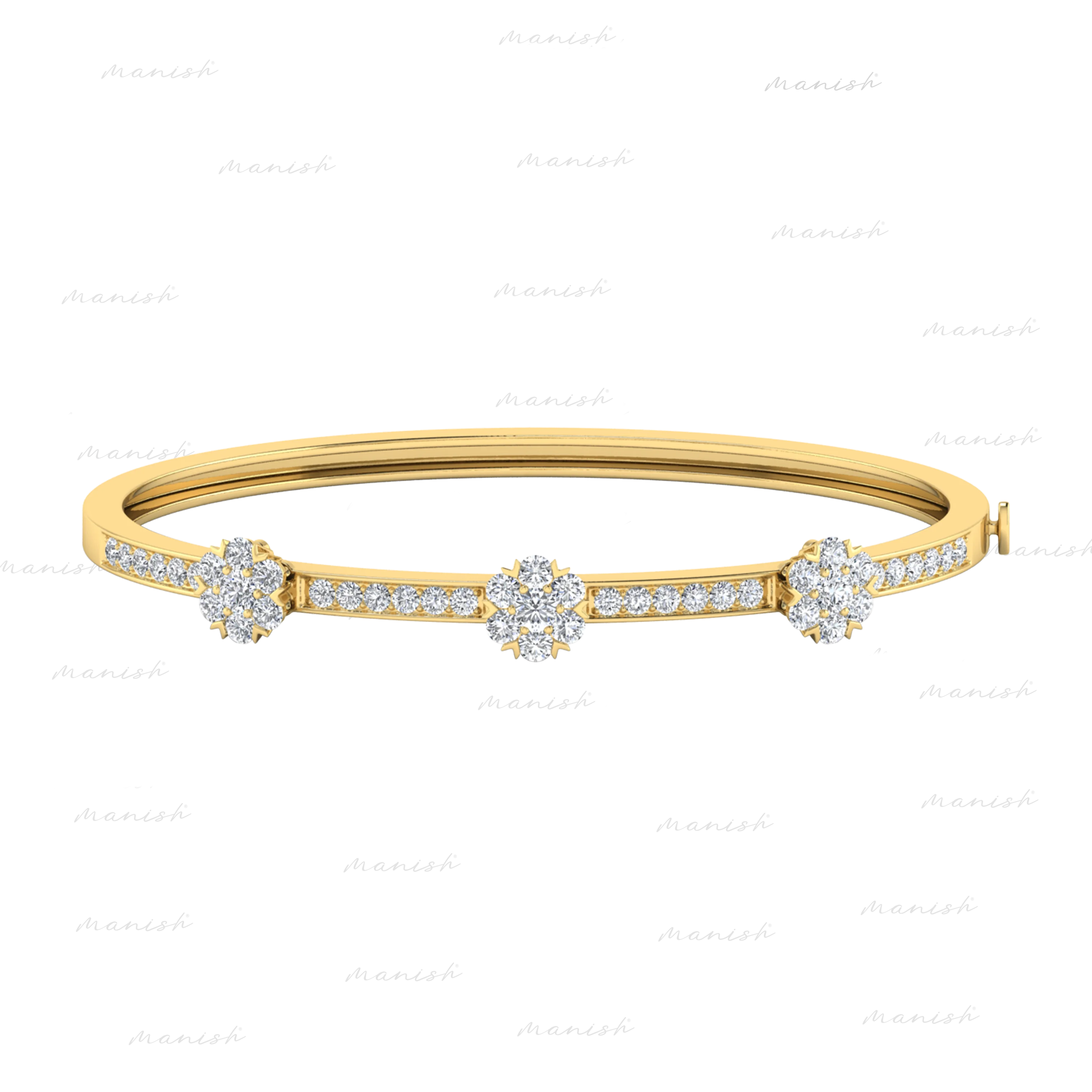 Cluster Diamond Bangle