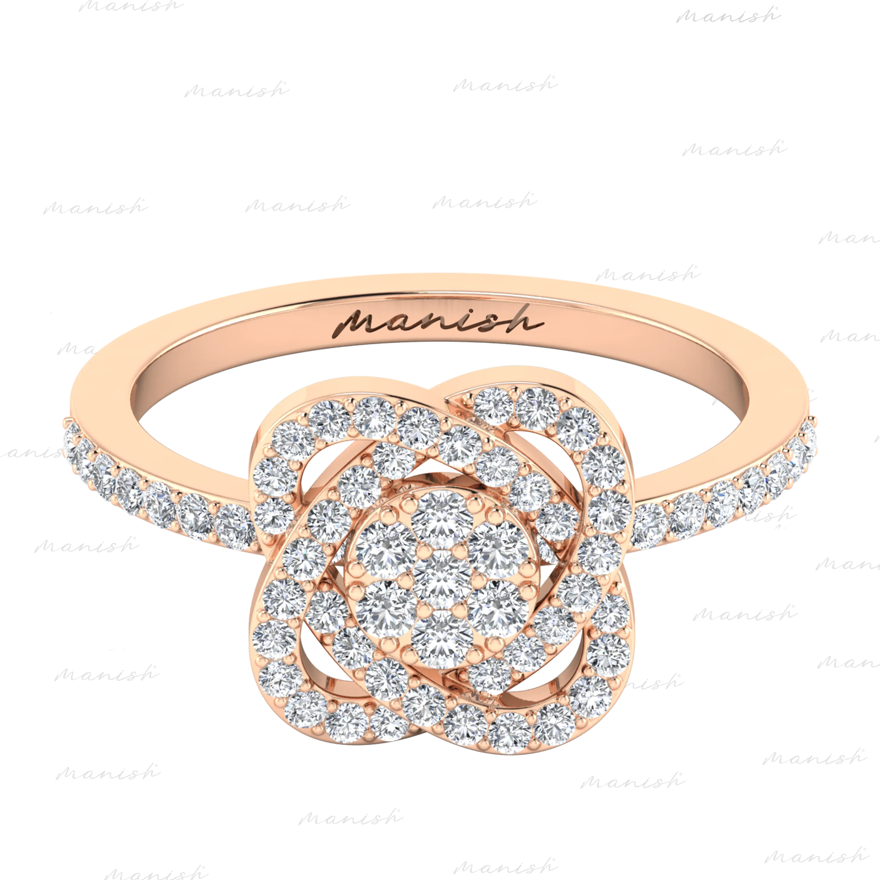 Petals Cluster Diamond Ring